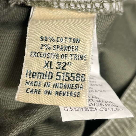 L.L. Bean Men’s Green XL 32” Bean Flex Comfort Stretch Standard Fit Dock Pant - Picture 10 of 13